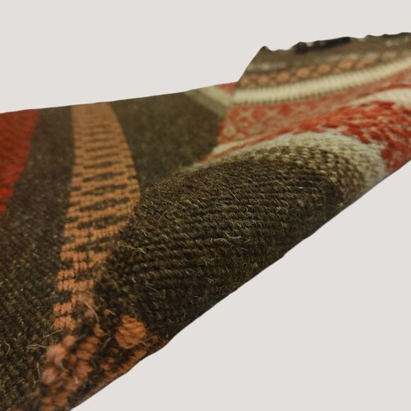 Swedish Hand-Loomed Gubba Weven Bound Weave Wall Hanging Textile Art Fringe - Picture 11 of 14